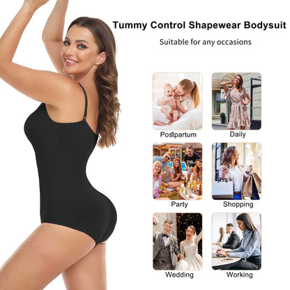 Shapewear Bodysuit for Women Tummy Control Body Shaper Snatched High Waist Body Suit